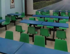 蓝色空间美术学校食堂